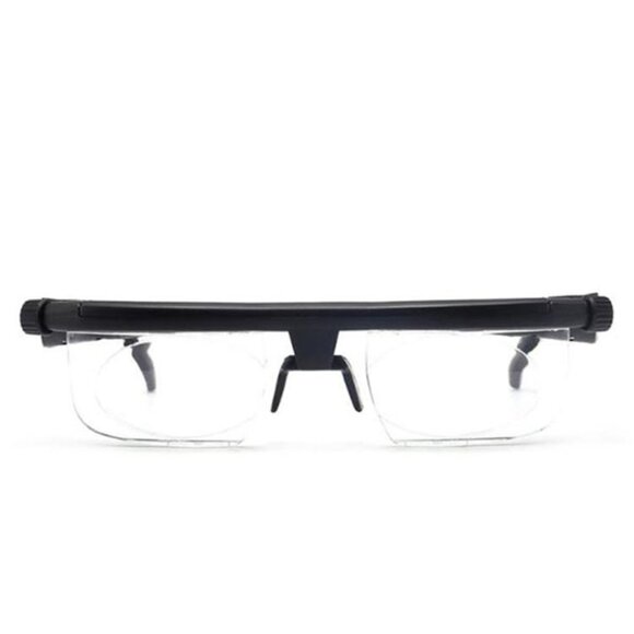 Dial Adjustable Glasses Variable Focus Distance Vision Eyeglasses For Reading - Picture 3 of 5